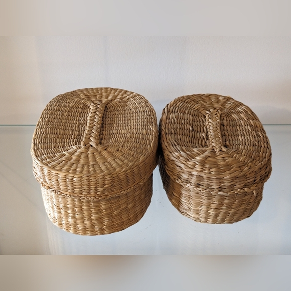 Wicker Rattan Jewelry Boxes/Basket - Picture 3 of 9